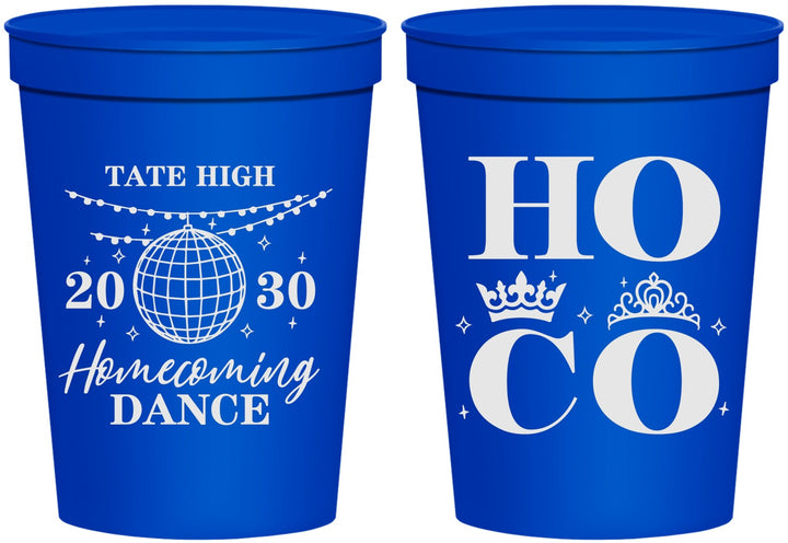 Personalized Homecoming 16 oz Stadium Cups - Hoco Dance | 330016