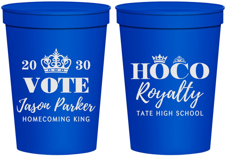 Personalized Homecoming 16 oz Stadium Cups - Hoco King Vote | 330021