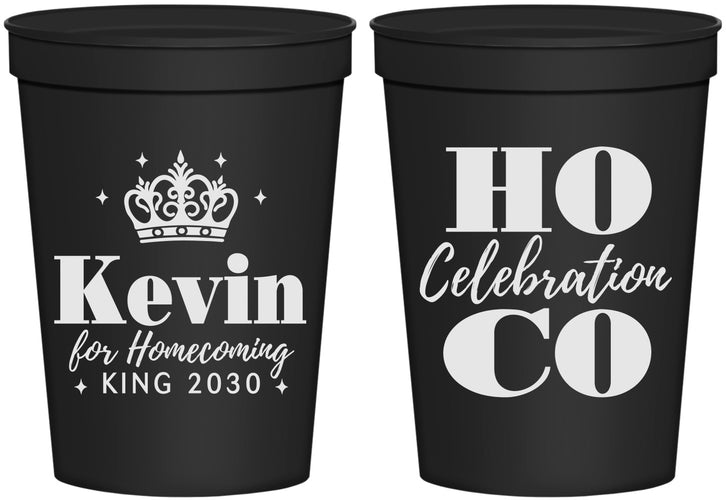 Personalized Homecoming 16 oz Stadium Cups - Hoco King Vote | 330023