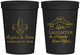 Personalized Wedding 16 oz Stadium Cups - Love Laughter Happily | 338