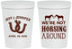 Personalized Wedding 16 oz Stadium Cups - Horseshoe | 340