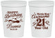 Personalized 21st Birthday 16 oz Stadium Cups - Cowgirl | 340013