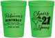 Personalized 21st Birthday 16 oz Stadium Cups - Cheers To Twenty One Years | 340019