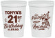 Personalized 21st Birthday 16 oz Stadium Cups - Party Like An Animal Giraffe | 340022