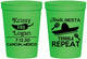Personalized Wedding 16 oz Stadium Cups - Fiesta Siesta Tequila Repeat | 344