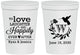 Personalized Wedding 16 oz Stadium Cups - Love Laughter Happily | 345