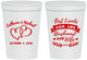 Personalized Wedding 16 oz Stadium Cups - Best Friends For Life | 349