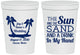 Personalized Wedding 16 oz Stadium Cups - Beach | 350