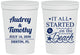 Personalized Wedding 16 oz Stadium Cups - Started On The Beach | 361