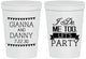 Personalized Wedding 16 oz Stadium Cups - I Do Me Too | 363
