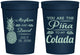Personalized Wedding 16 oz Stadium Cups - Pina Colada | 364