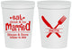 Personalized Wedding 16 oz Stadium Cups - Eat Drink Be Married | 368