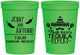 Personalized Wedding 16 oz Stadium Cups - Fiesta Siesta Tequila Repeat | 369