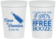 Personalized Wedding 16 oz Stadium Cups - I Do Free Booze | 371
