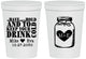 Personalized Wedding 16 oz Stadium Cups - Mason Jar | 373