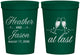 Personalized Wedding 16 oz Stadium Cups - At Last | 382