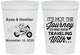 Personalized Wedding 16 oz Stadium Cups - Journey Traveling With | 385