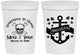 Personalized Wedding 16 oz Stadium Cups - Anchor Nautical | 391