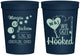 Personalized Wedding 16 oz Stadium Cups - We Got Hooked Fish | 396