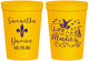 Personalized Wedding 16 oz Stadium Cups - Mardi Gras | 398