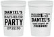 Personalized Bachelor Party 16 oz Stadium Cups - Last Night Of Freedom | 40029