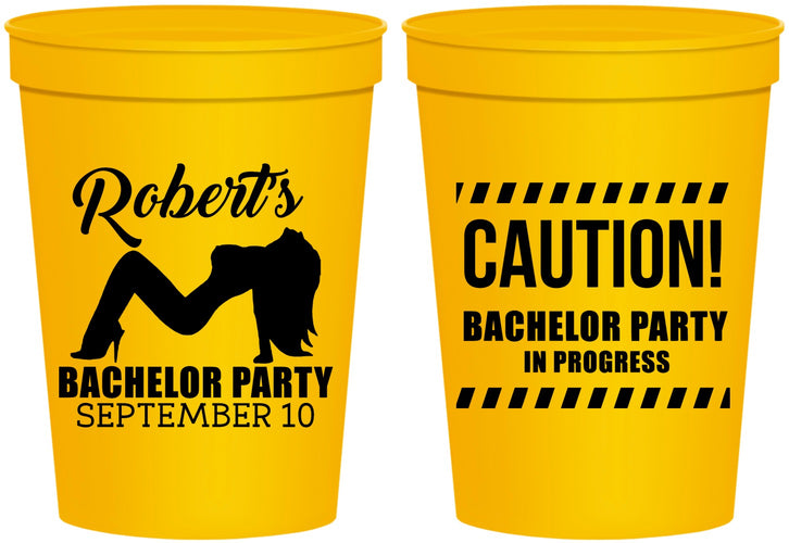 Personalized Bachelor Party 16 oz Stadium Cups - Strip Club | 40037