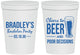 Personalized Bachelor Party 16 oz Stadium Cups - Beer Pour Decisions | 40045