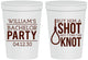 Personalized Bachelor Party 16 oz Stadium Cups - Buy Him A Shot | 40051