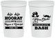 Personalized Bachelor Party 16 oz Stadium Cups - Wig Or Stache | 40058