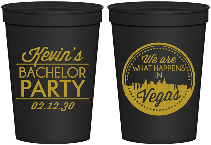 Personalized Bachelor Party 16 oz Stadium Cups - Last Vegas | 40060