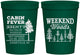 Personalized Bachelor Party 16 oz Stadium Cups - Camping | 40065