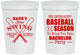 Personalized Bachelor Party 16 oz Stadium Cups - Baseball | 40075