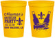 Personalized Bachelor Party 16 oz Stadium Cups - Mardi Gras | 40085
