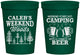 Personalized Bachelor Party 16 oz Stadium Cups - Camping | 40091