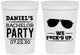 Personalized Bachelor Party 16 oz Stadium Cups - We Fucked Up | 40099