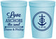 Personalized Wedding 16 oz Stadium Cups - Love Anchors The Soul | 405