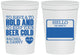 Personalized Wedding 16 oz Stadium Cups - Hello My Name Is | 418