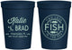 Personalized Wedding 16 oz Stadium Cups - Two Less Fish In The Sea | 421