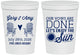 Personalized Wedding 16 oz Stadium Cups - Vows Are Done Enjoy Sun | 428