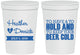 Personalized Wedding 16 oz Stadium Cups - To Have And To Hold | 431