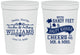 Personalized Wedding 16 oz Stadium Cups - Sandy Feet Salty Kisses | 434