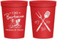 Personalized Wedding 16 oz Stadium Cups - I Do Barbecue Bbq | 446