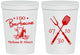 Personalized Wedding 16 oz Stadium Cups - I Do Barbecue Bbq | 447