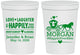 Personalized Wedding 16 oz Stadium Cups - Happily Ever After | 452