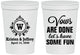 Personalized Wedding 16 oz Stadium Cups - Monogrammed | 462
