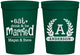 Personalized Wedding 16 oz Stadium Cups - Monogram | 464