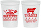Personalized Wedding 16 oz Stadium Cups - I Do Barbecue Bbq | 468