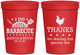 Personalized Wedding 16 oz Stadium Cups - I Do Barbecue Bbq | 469
