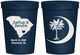 Personalized Wedding 16 oz Stadium Cups - Palmetto Tree | 475