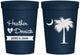 Personalized Wedding 16 oz Stadium Cups - Palmetto Tree | 477